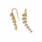 WHITE PEARL HOOK GOLD 925 SILVER EARRINGS