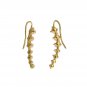 WHITE PEARL HOOK GOLD 925 SILVER EARRINGS