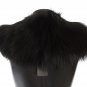 BLACK FOX FUR COLLAR SCARF