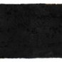BLACK FUR LEOPARD PRINT SCARF
