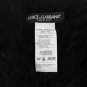 BLACK LAMBSKIN FUR SILK SCARF
