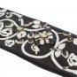 BLACK WHITE CRYSTAL LEATHER ELBOW GLOVES