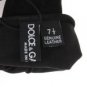BLACK LEATHER FINGERLESS GLOVES