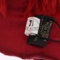BROWN LEATHER RED FUR ELBOW GLOVES