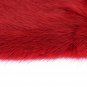 RED LEATHER MINK FUR ELBOW GLOVES