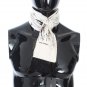 BEIGE SILK BIRD PATTERN SCARF