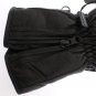 BLACK LEATHER PADDED WINTER GLOVES