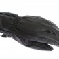 BLACK LEATHER PADDED WINTER GLOVES