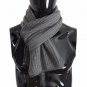 GRAY CASHMERE MENS SCARF
