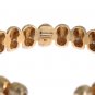 GOLD PLATED SKULL 925 SILVER BANGLE BRACELET