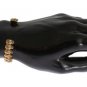 GOLD PLATED SKULL 925 SILVER BANGLE BRACELET