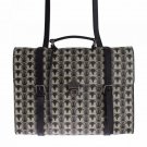 BAG BLACK OWL PRINT LEATHER BACKPACK