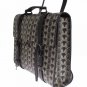BAG BLACK OWL PRINT LEATHER BACKPACK
