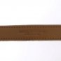 BROWN VELVET LEATHER CRYSTAL BUCKLE BELT