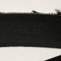 BLACK LEATHER LOGO BELT