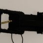 BLACK LEATHER LOGO BELT