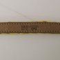 YELLOW STRIPED FABRIC LOGO BELT
