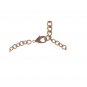GOLD BRASS FLORAL CRYSTAL SACRED KEY CHARMS NECKLACE