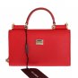 PURSE VON RED LEATHER CRYSTAL CARRETTO POM POM