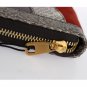 GRAY RED SNAKESKIN LEATHER SNAKESKIN CONTINENTAL WALLET