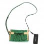 PURSE GILDA GREEN PYTHON SNAKESKIN SHOULDER HANDBAG