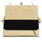 GOLD BRASS CRYSTAL CLUTCH BAG