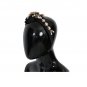 BLACK CRYSTAL SILK BRASS HEADBAND