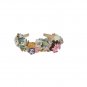 MULTICOLOR FLORAL CRYSTAL GOLD HEADBAND
