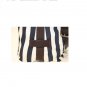 BLUE STRIPED CANVAS MESSENGER BAG