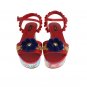 MULTICOLOR HANDPAINTED CARRETTO PLATFORM HEEL