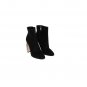 BLACK SUEDE CRYSTAL CLOCK BOOTS