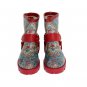 RED MAJOLICA PRINT ANKLE RUBBER BOOTS