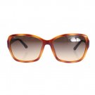 Beige Brown Plastic Frame UV Lens Sunglasses