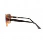 Beige Brown Plastic Frame UV Lens Sunglasses