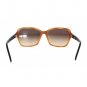 Beige Brown Plastic Frame UV Lens Sunglasses