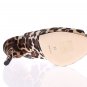 LEOPARD PONY HAIR OPEN TOE SLINGBACKS SHOES