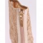 BEIGE CRYSTAL LACE BOOTIES STILETTO SHOES