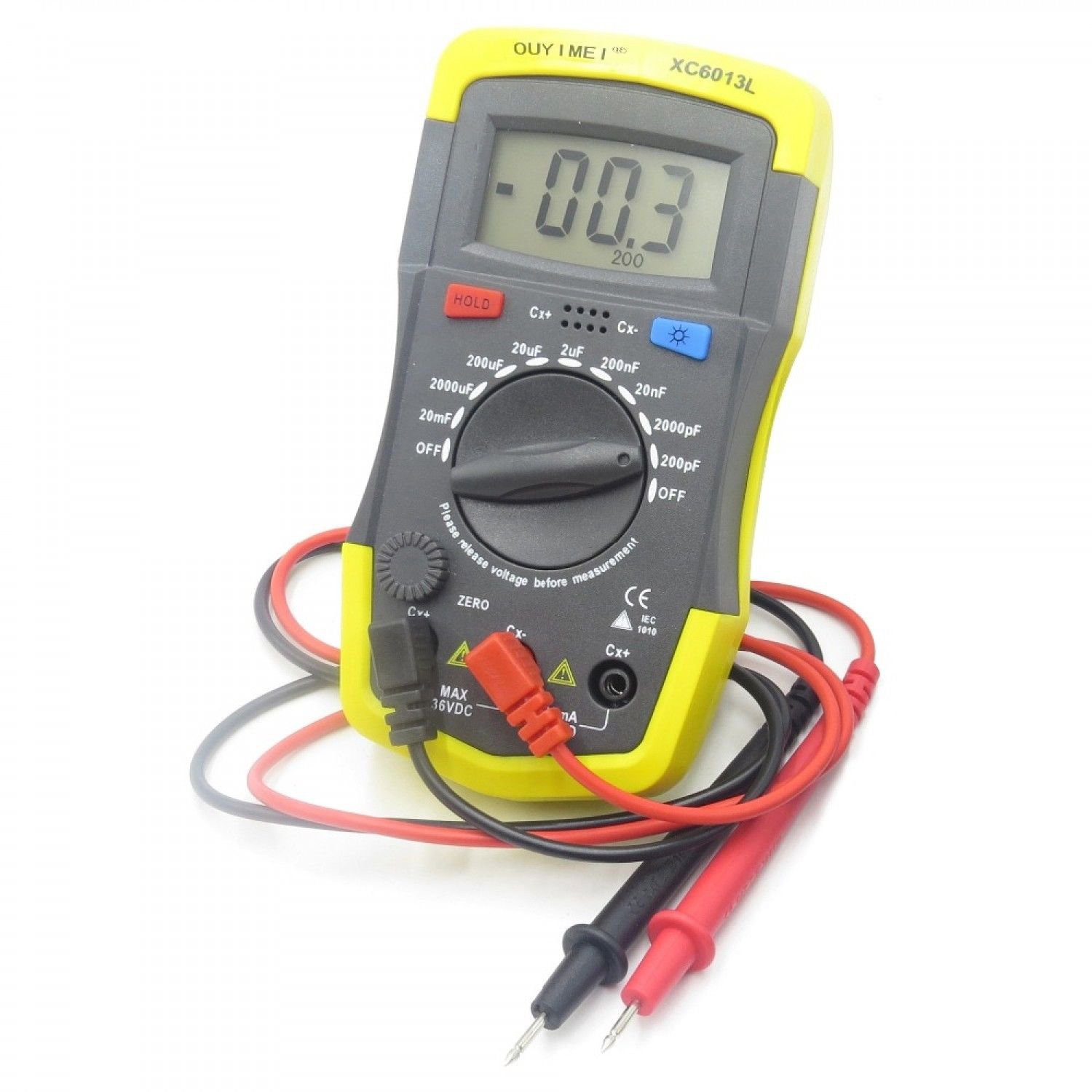 Capacimetro Digital Capacity Meter Capacitor Capacitance Tester LCD