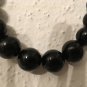 Black Necklace With Black Earrings
