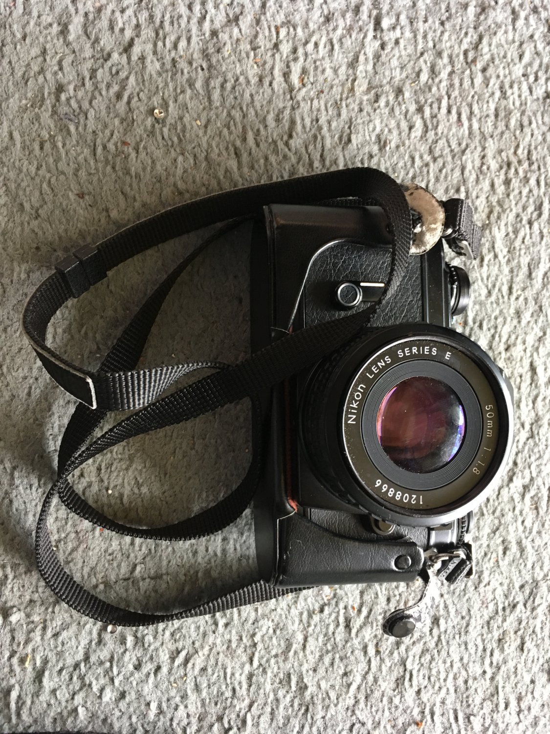Nikon EM 35mm SLR Film Camera with Manual & Nikon Series E 50mm 11.8 Lens