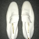 Freeman Men's Dress Shoes Slip On Loafers White Size 7M. Made In Italy. Retail $150.