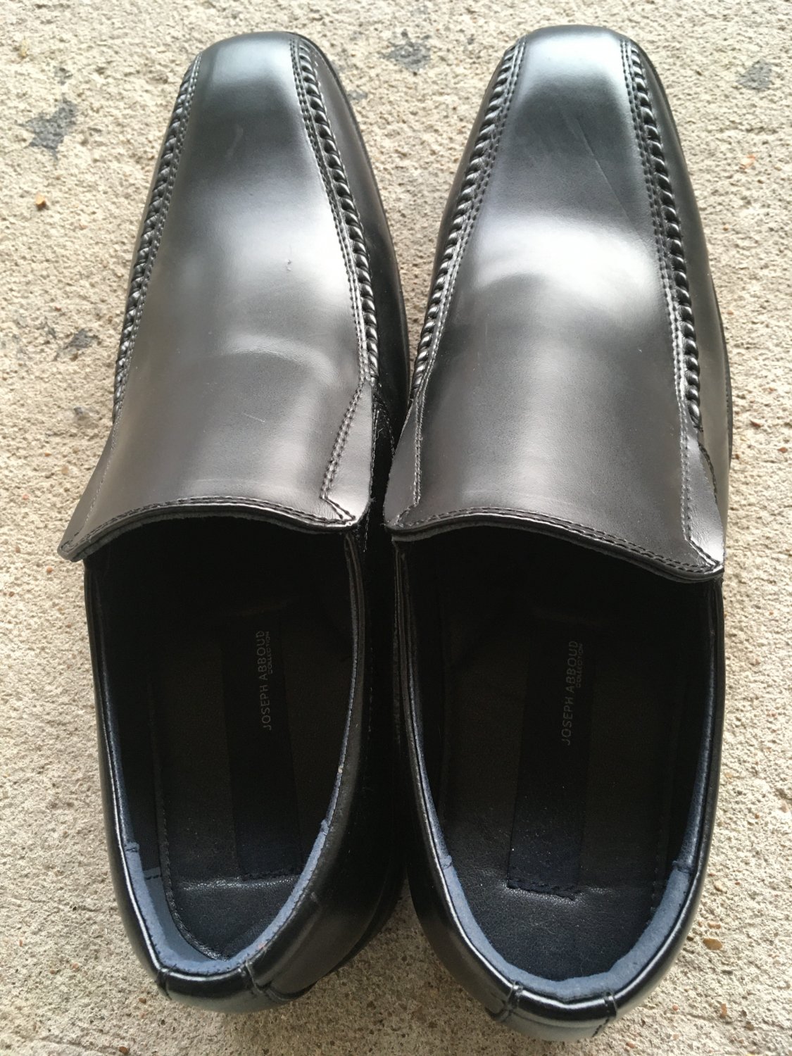 Brand New Joseph Abboud Size 11 M Black Leather Slip On Loafer Mens ...