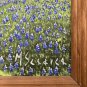framed oil paintings Texas bluebonnet landscape/birds  signed