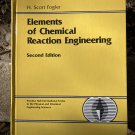 Elements of chemical Reaction Engineering. Great Find