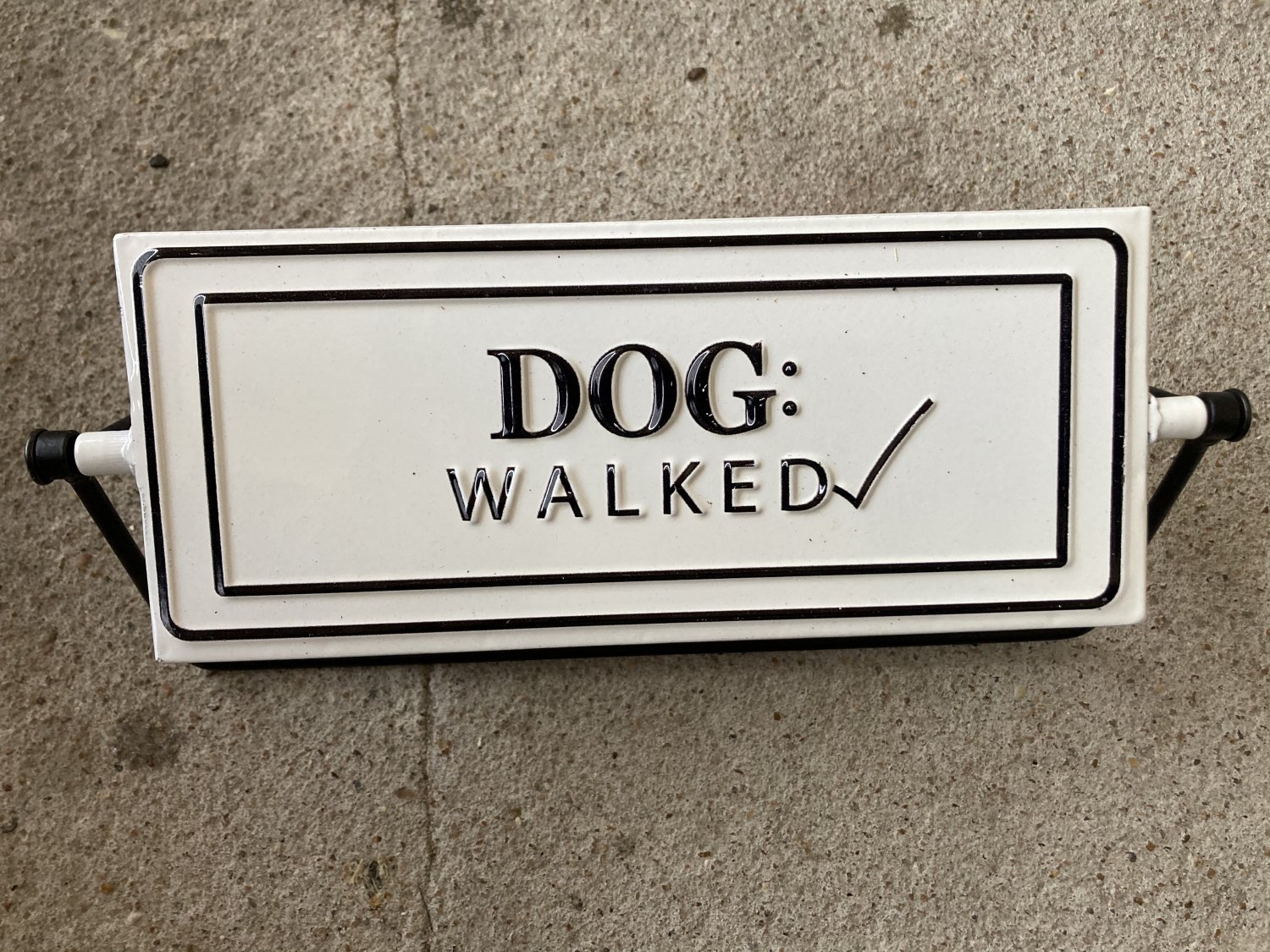 Dog Walked / Dog Needs A Walk Flip Sign Great Find