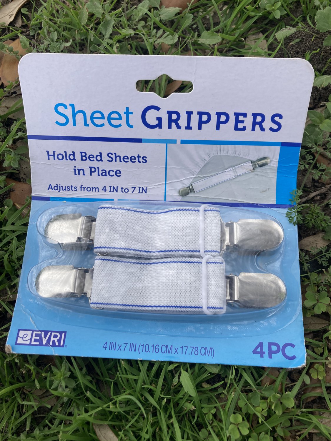 Evri Sheet Grippers 4 Piece New Unopened