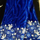 african fabric lace, Royal blue Swiss Lace, French tulle lacefabric  5 yards