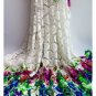 AFRICAN LACE FABRIC/GUIPURE LACE FABRIC/ WHITE GUIPURE LACE FABRIC/ 5 YARDS
