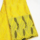 African lace fabric Swiss Lace Guipure Lace fabric Yellow African Fabric 5yds