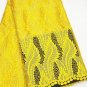 African lace fabric Swiss Lace Guipure Lace fabric Yellow African Fabric 5yds